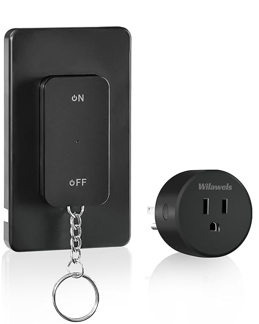 Black Remote Control Outlet, WILAWELS Wireless Light Switch - Image 9
