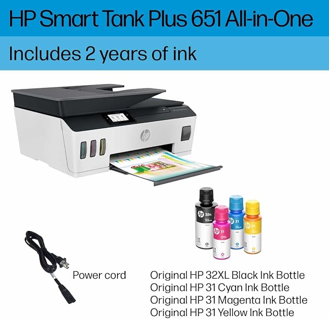 HP Smart Tank Plus 651 Wireless All-in-One Printer, Ink Tank Printer-for-Home - Image 6