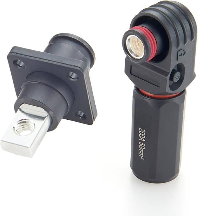 1 Set Battery Energy Storage Connector 200A 50mm² High Current HV Connectors by Unknown