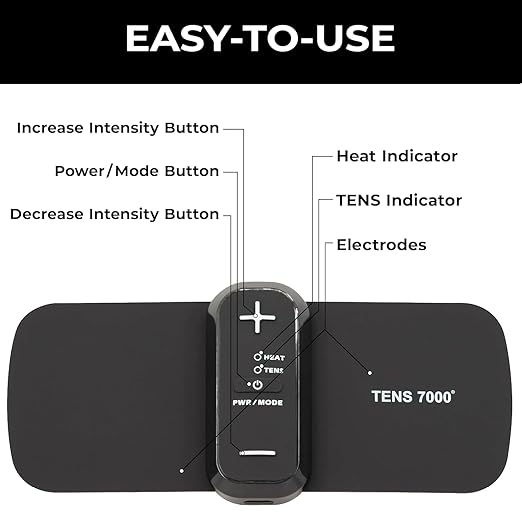 TENS 7000 Heat + TENS Unit for Menstrual Cramp Relief - Image 5