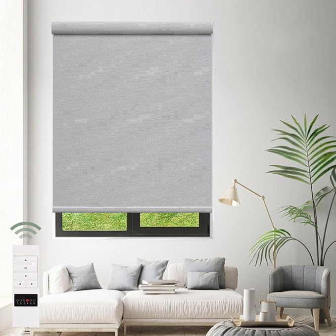 Zshine Motorized Blackout Window Blinds Customize Width Remote Control Wireless - Image 6