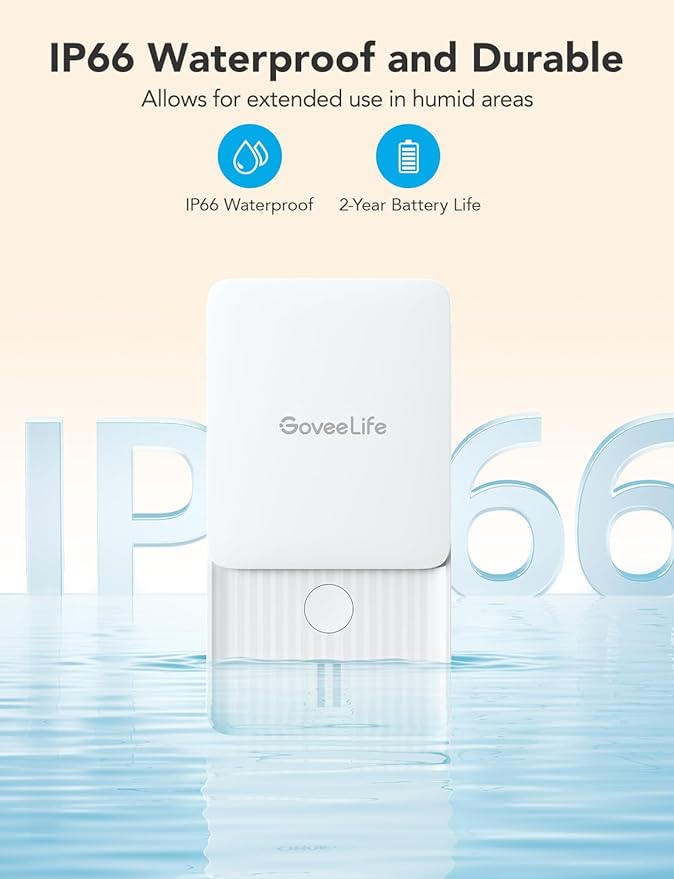 GoveeLife Water Leak Detectors 3 Pack, 100dB Adjustable Audio Alarm and Leak - Image 5