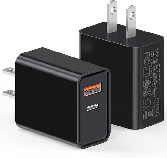 20W USB C Wall Charger for iPhone 17/16/15/14/13/13 Mini/13 Pro Max/12/12 by LCGENS