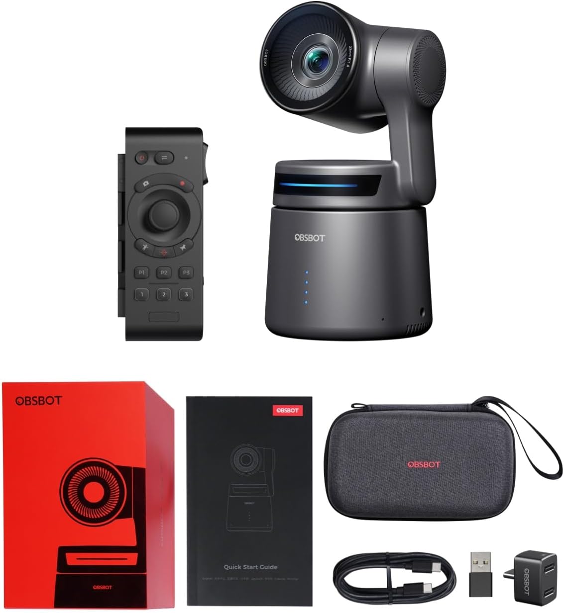 OBSBOT Tail Air & Smart Remote Combo, Streaming Camera