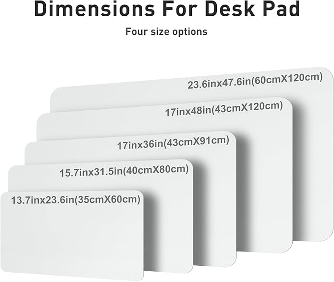 Aothia Faux Leather Desk Mat – Large Mouse Pad, Non-Slip PU Leather Blotter - Image 5