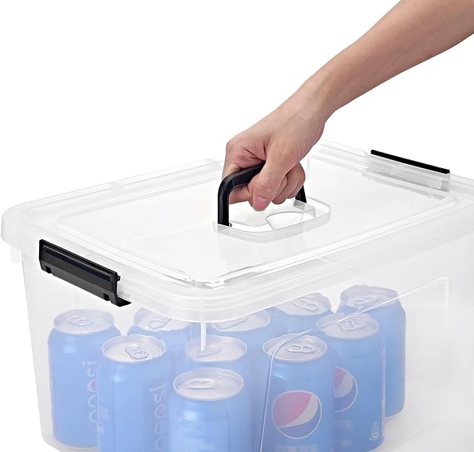 JUJIAJIA 19 Quart Plastic Storage Bins - Image 4