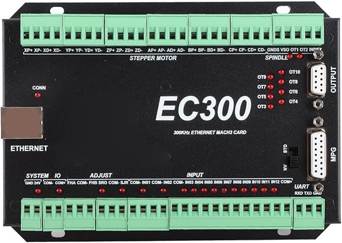 300 KHz Ethernet Motion Controller 6 Axis CNC Motion Control Board 24 VDC EC300 - Image 8