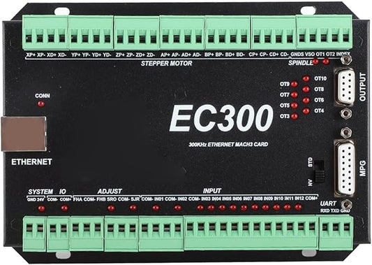 300 KHz Ethernet Motion Controller 6 Axis CNC Motion Control Board 24 VDC EC300 by Eujgoov