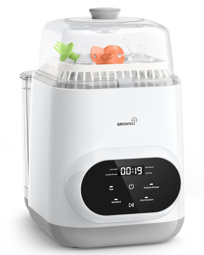 Grownsy EaseClean Bottle Washer Pro | All-in-One Bottle Washer and Sterilizer by GROWNSY