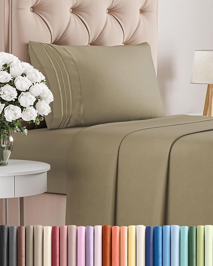 Twin XL Size 3 Piece Sheet Set by CGKUnlimited