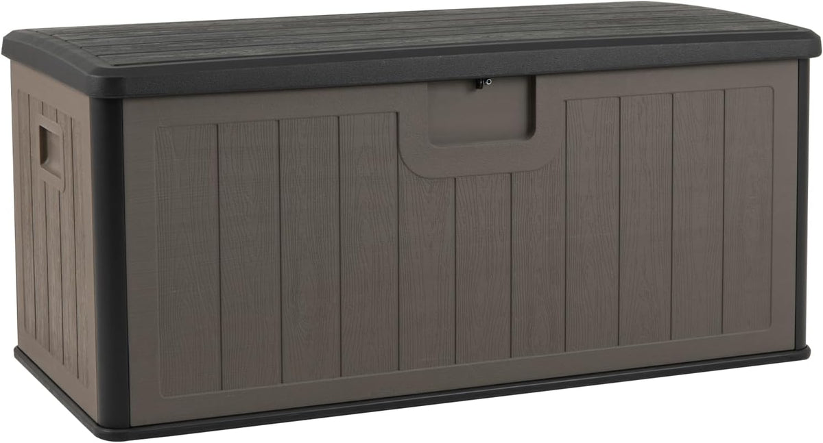 giantex 100 gallon deck box, waterproof resin box, main product view