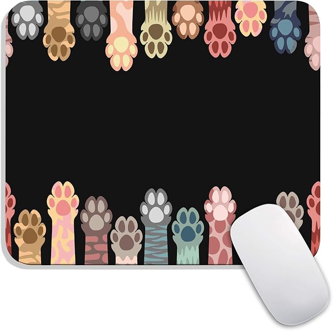 Armanza Square Mouse Pad Cute Cat Claw, Personalized Premium-Textured Custom by Armanza
