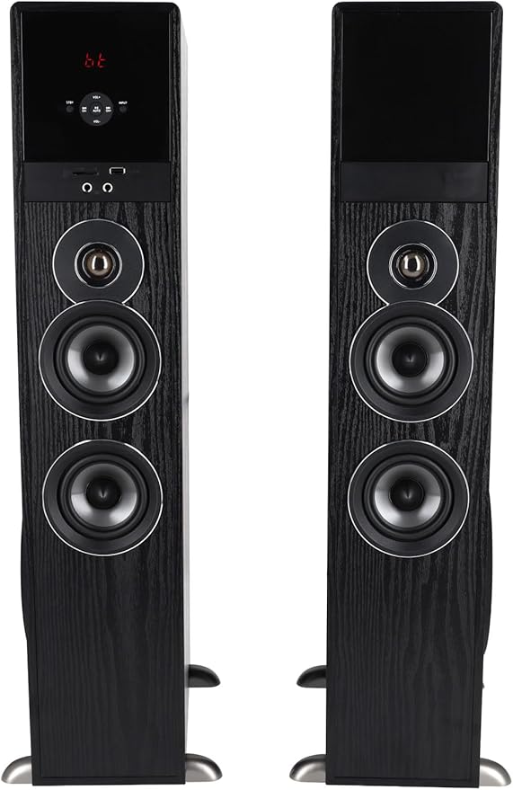 Rockville TM80B Powered Home Theater Tower Speaker System, USB/SD Playback - Image 2