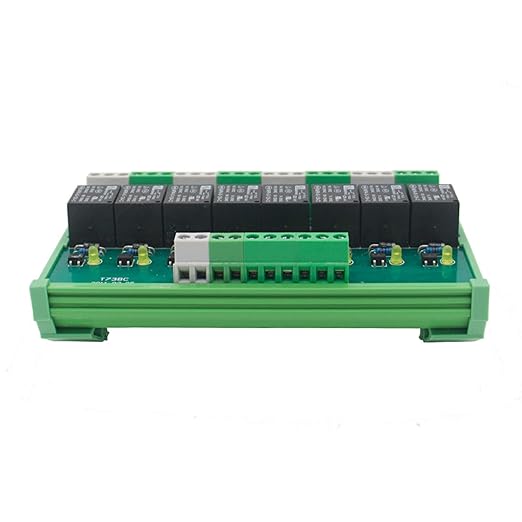 GAEYAELE 8 Channel Interface Relay Module 24VACDC DIN Rail Panel Mount - Image 3
