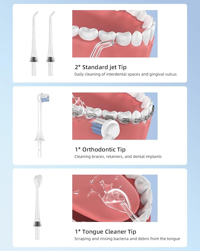 Lumiflexa Water Dental Flosser for Teeth Pick, Cordless Flosser for Travel - Image 4