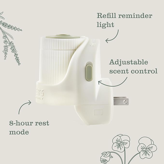 MRS. MEYER'S Clean Day Premium Scented Oil Diffuser, Wall Plug in Air Freshener - Image 3