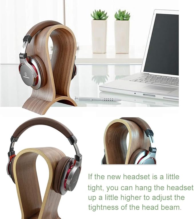 Headphone Stand Wood, Headset Stand - Image 8