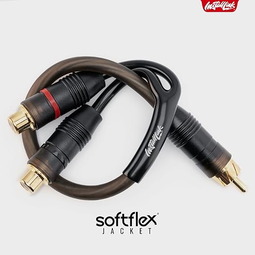 Install Link RCA Audio Cable for Subwoofer or Stereo Cable, Y Adapter 1-Male to - Image 5