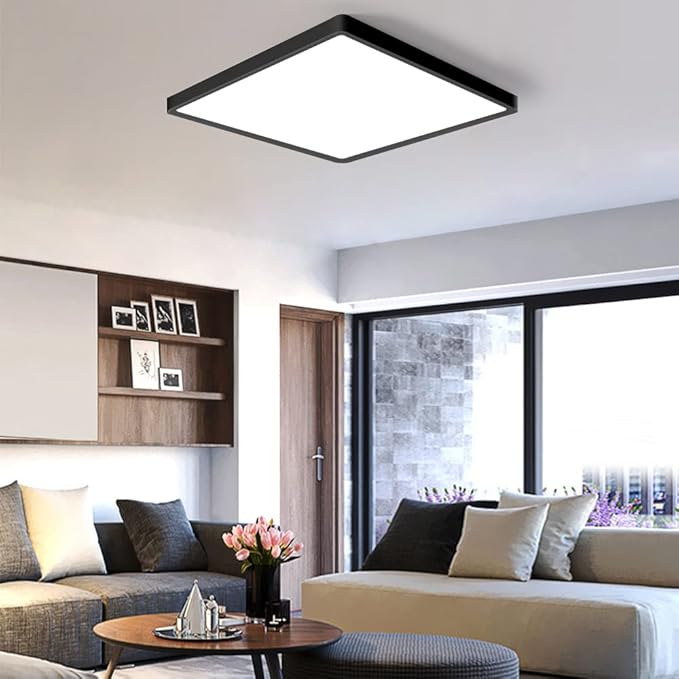 12inch 24W LED Flush Mount Ceiling Light, 5000K Square LED Ceiling Light - Image 3