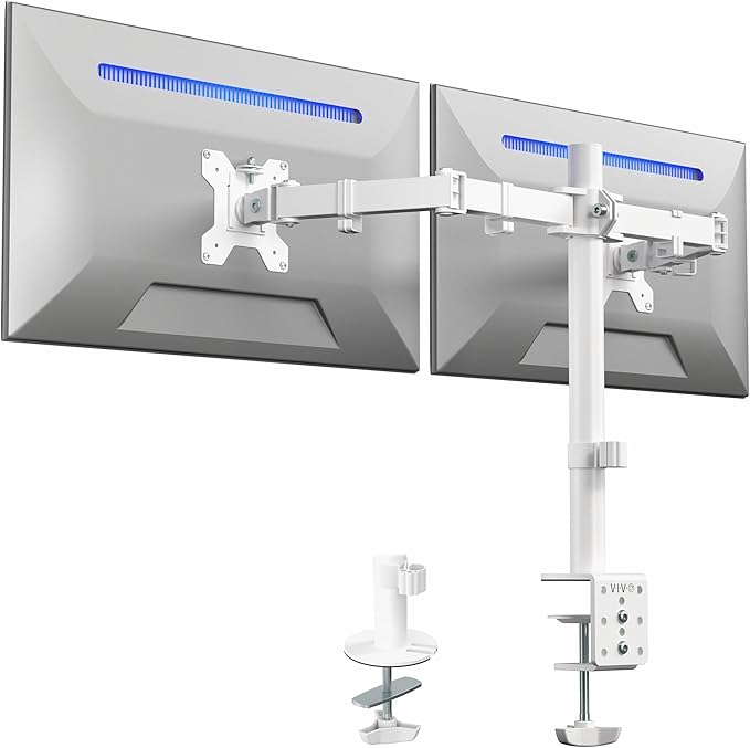 VIVO Dual Monitor Desk Mount, Heavy Duty Fully Adjustable Steel Stand, Holds 2 by VIVO