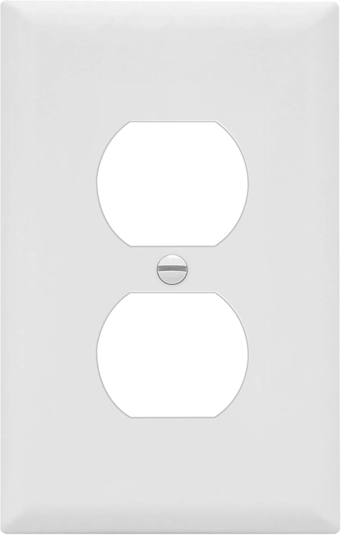 ENERLITES Mid-Size Duplex Receptacle Outlet Wall Plate, Electrical Outlet - Image 8