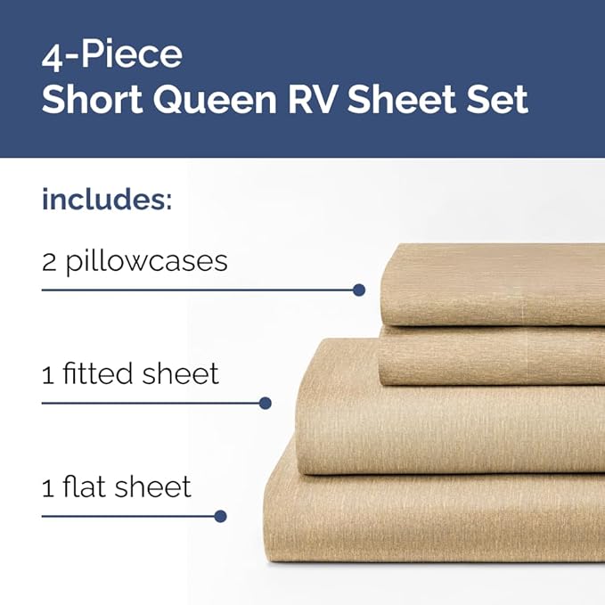 RV Short Queen Sheet Set 60 X 75 - Image 2