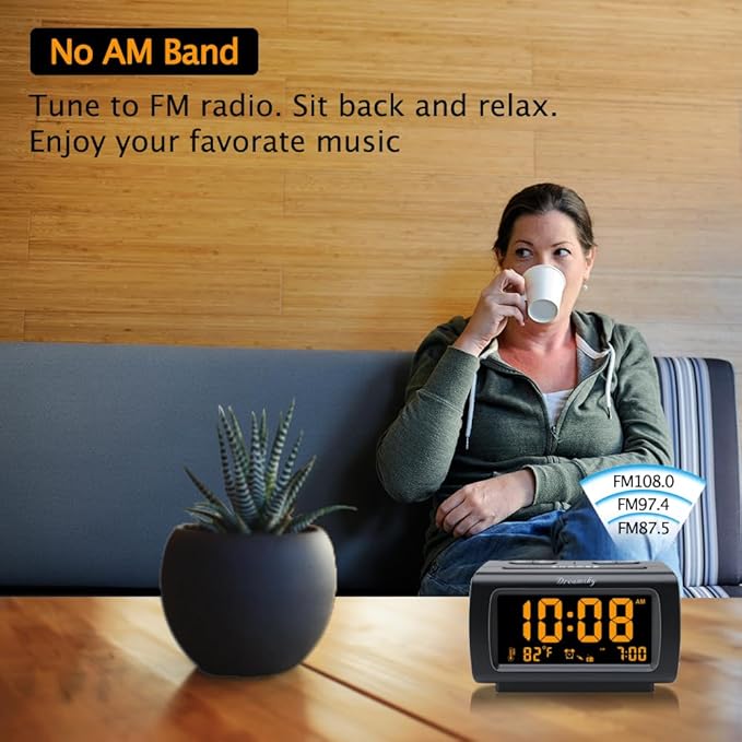 DreamSky Alarm Clock Radios for Bedrooms - Image 3