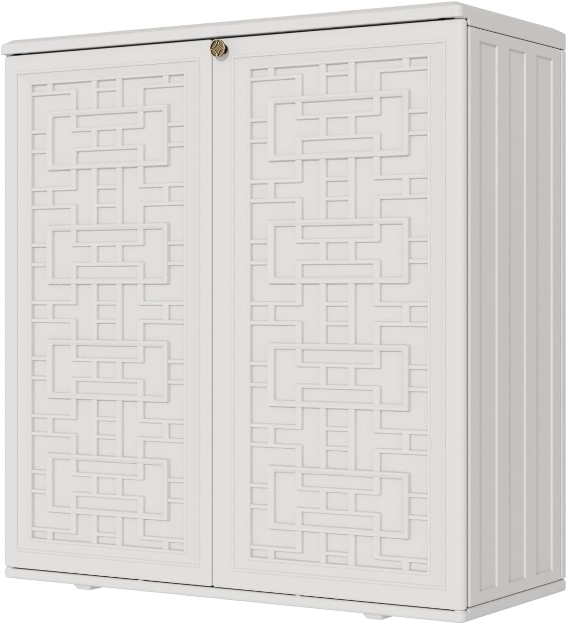 mrosaa waterproof outdoor storage cabinet with shelf,34.3''x15''x36.2'', main product view