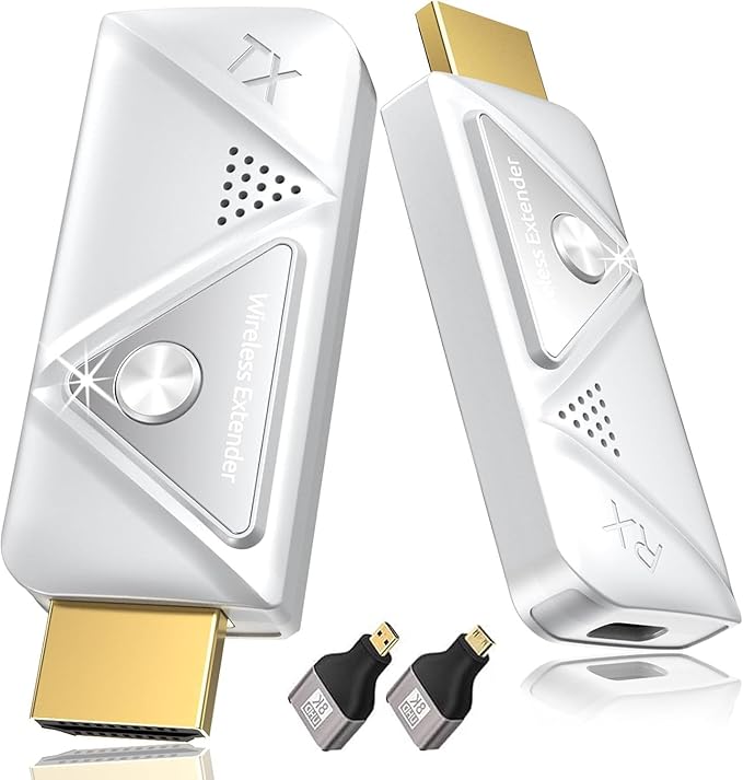Wireless HDMI Transmitter and Receiver 328FT/100M, 2.4G+5G Plug & Play Wireless by Elalight