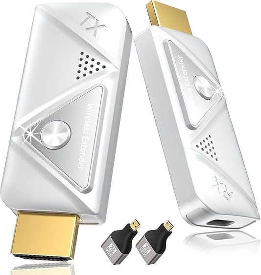 Wireless HDMI Transmitter and Receiver 328FT/100M, 2.4G+5G Plug & Play Wireless by Elalight