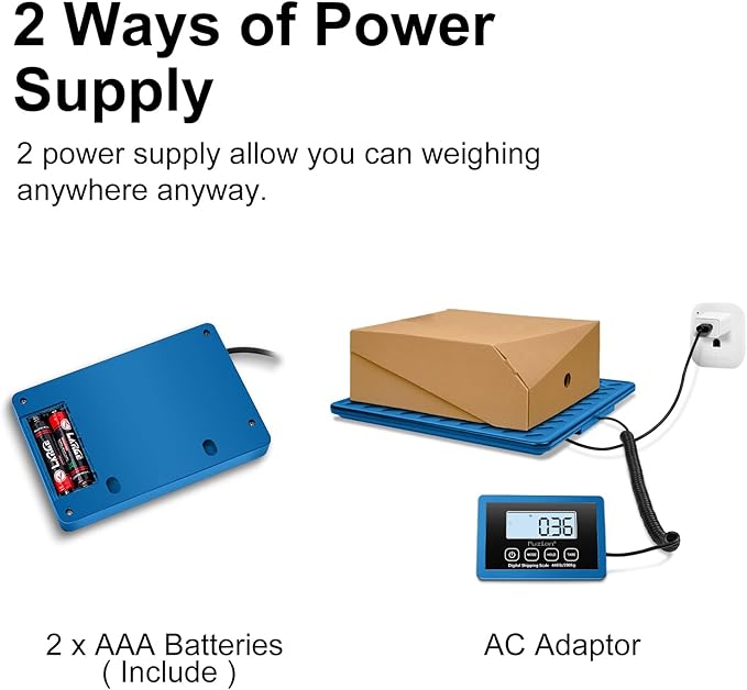 Fuzion Shipping Scale, 440LBs x 10g Postal Scale, Durable Alloy Steel Platform - Image 5