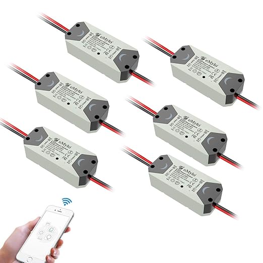eMylo Smart WiFi Light Switch Wireless Relay Switch Module Remote Control Home by eMylo