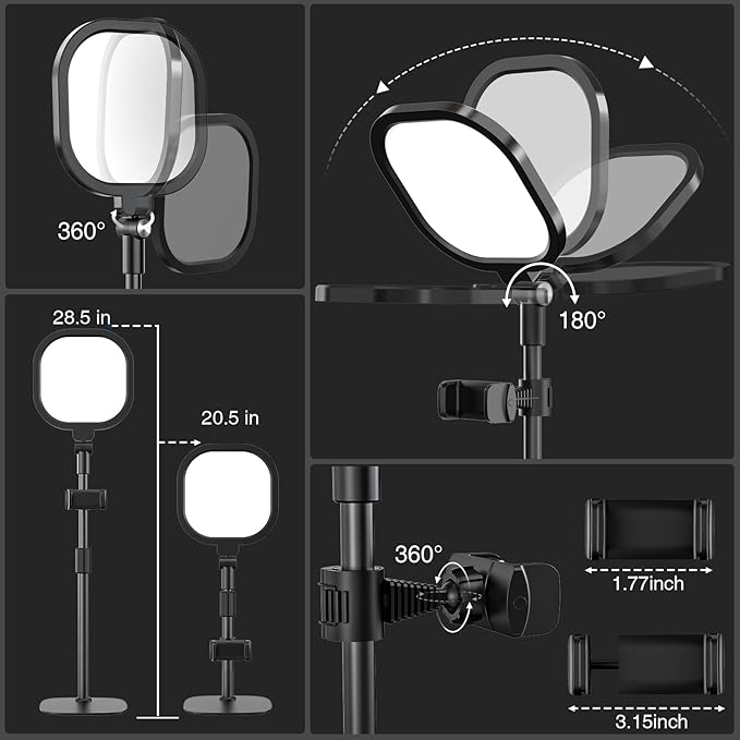 2 Packs Video Conference Lights - Image 7