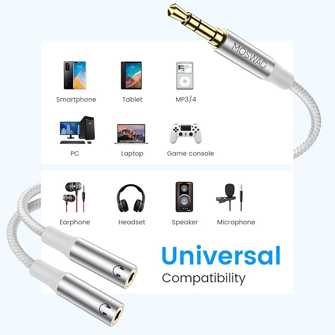 MOSWAG 3.5mm Audio Splitter - Image 4