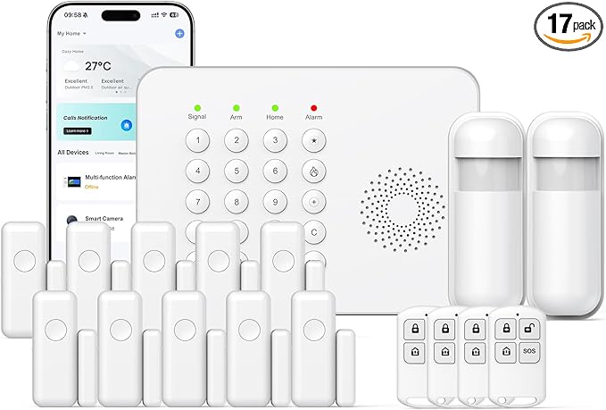 Hapippofa Wireless Home Security System WiFi/4G Home Alarm System by Unknown