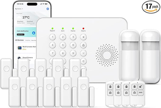 Hapippofa Wireless Home Security System WiFi/4G Home Alarm System by Unknown