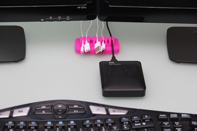 Heaviest Cable Organizer on The Market! Compact and Weighted Desktop Cord - Image 3