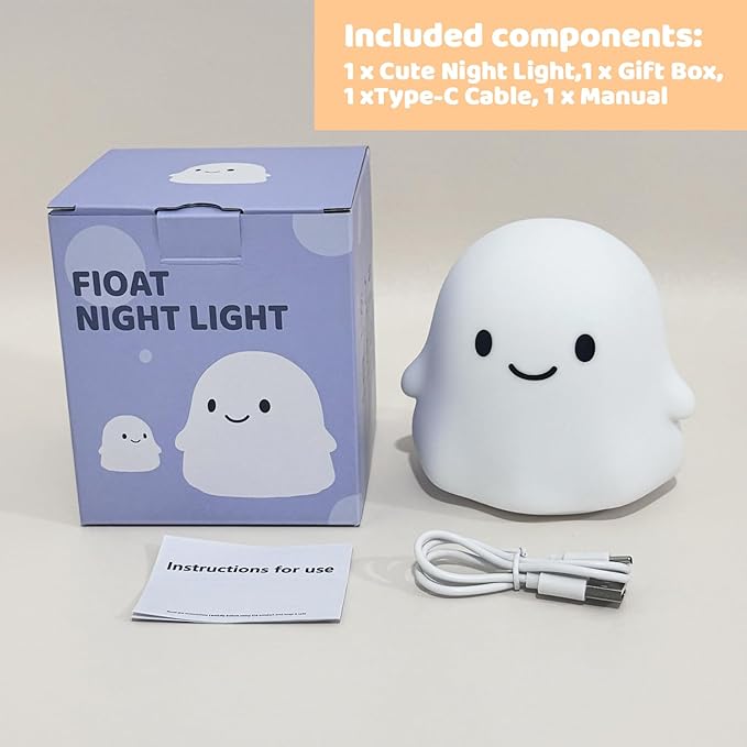 Rytinazzz Halloween Ghost Night Light, Color-Changing & 50-Hour Battery - Image 9