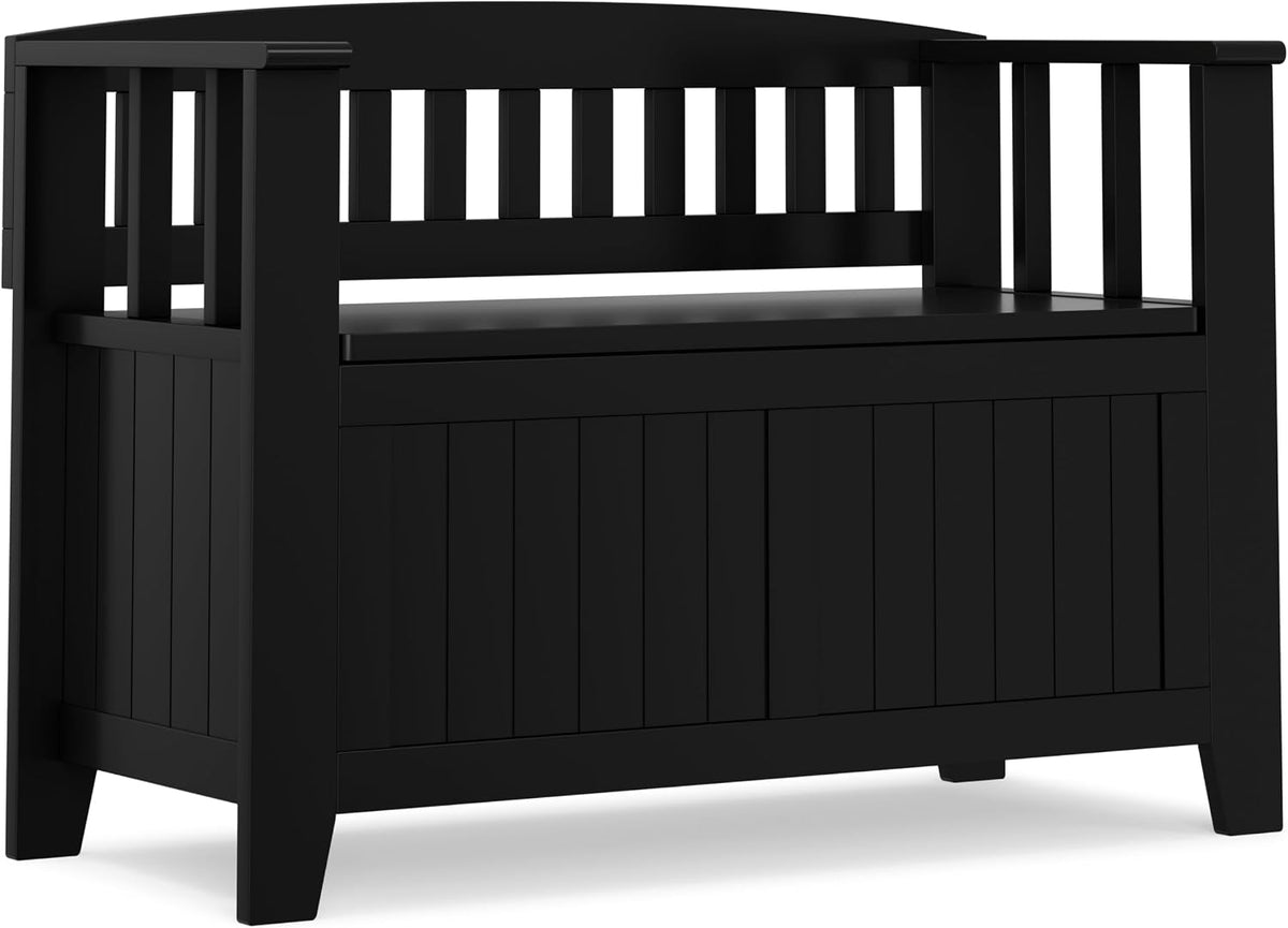 simplihome acadian storage bench and cabinet set in, package contents
