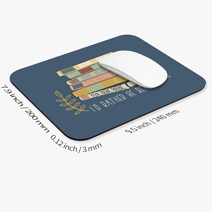 Armanza Square Mouse Pad Books, Personalized Premium-Textured Custom Mouse Mat - Image 2