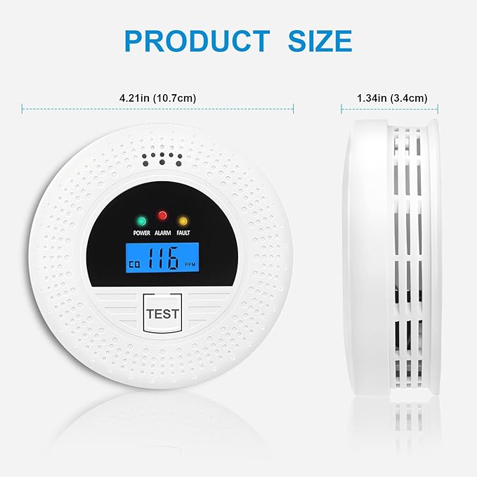 6-Pack Interconnected Smoke and Carbon Monoxide Detector, Battery Operated - Image 7