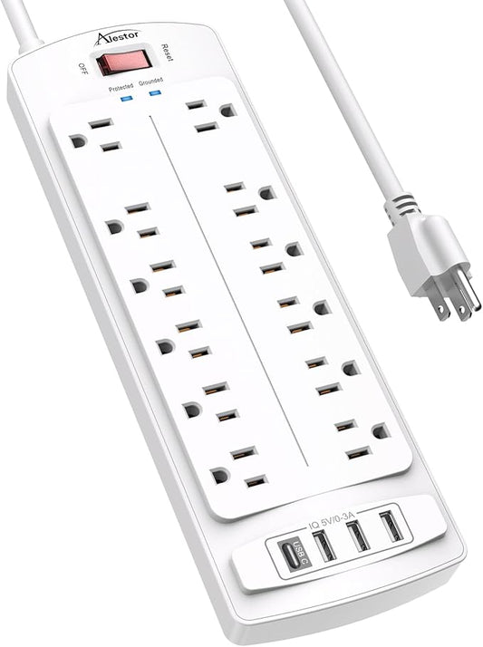 Power Strip, ALESTOR Surge Protector by Alestor
