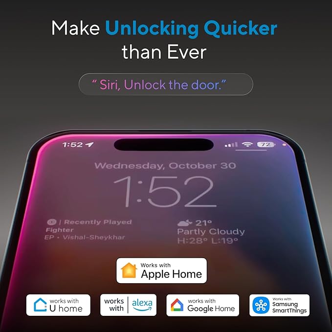ULTRALOQ Bolt Fingerprint WiFi Smart Lock, Works - Image 2