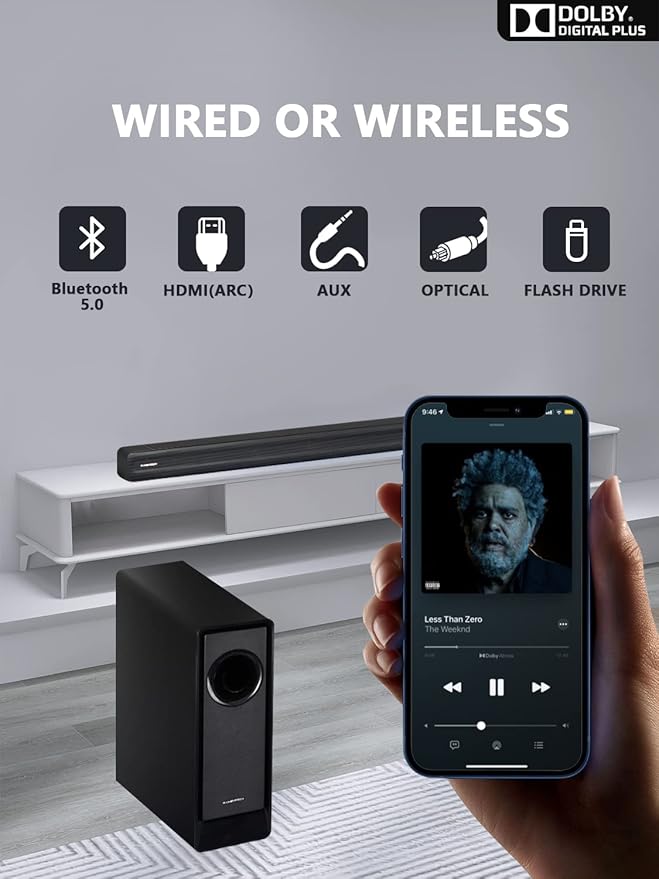 5.1 CH Surround Sound Bar with Dolby Audio, Sound Bars - Image 7