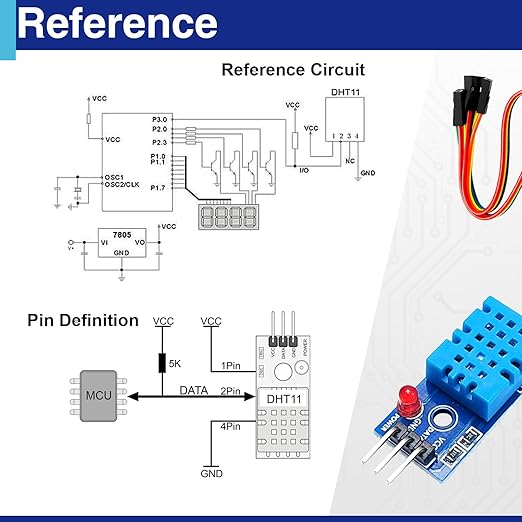 3 Set Digital Temperature and Humidity Sensor Modules, Compatible - Image 5
