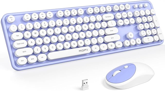 MOFII Wireless Keyboard and Mouse Combo, Computer Full Size 2.4G Plug and Play by MOFII