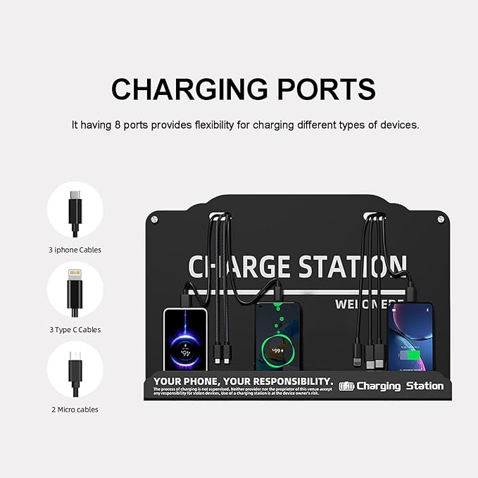 Wall Mounted Cell Phone Charging Station Mobile Phone Charging Station | Fast - Image 6