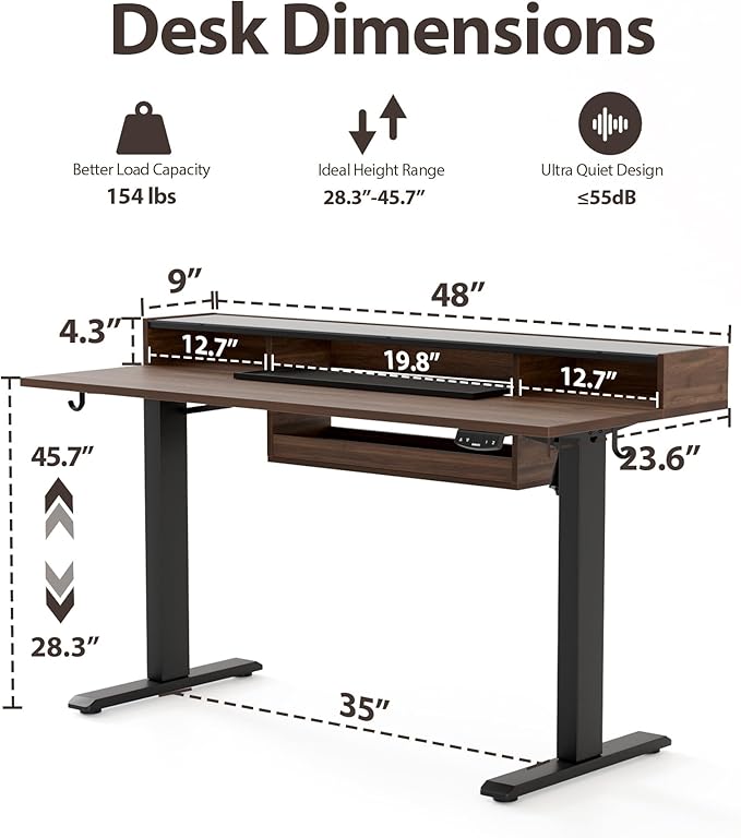 Agilestic Glass Standing Desk - Image 3