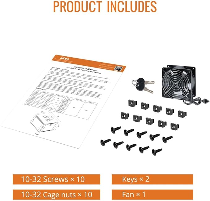 Tecmojo 9U Wall Mount Rack Network Cabinet - Image 6