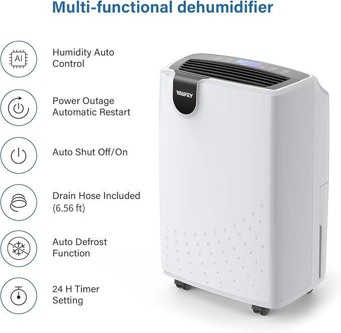 Yaufey 2500 Sq. Ft Dehumidifier - Image 5